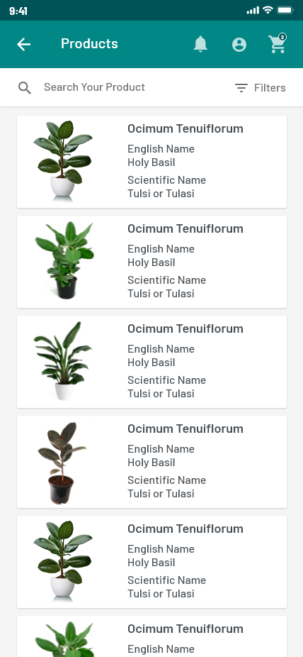 Product Listing
